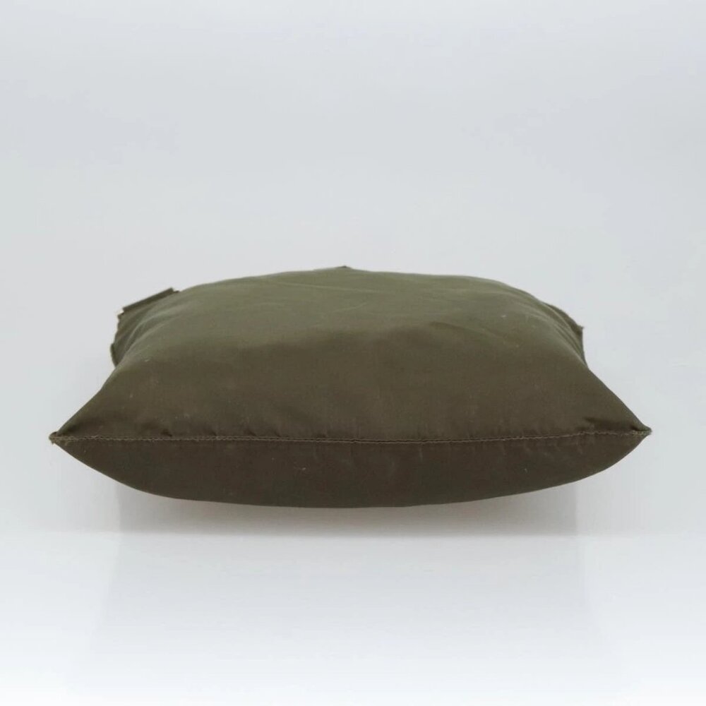 PRADA Shoulder Bag Nylon Khaki Silver Auth ar12956 - Picture 7 of 16